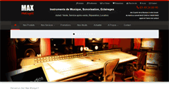 Desktop Screenshot of maxmusique.fr