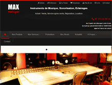 Tablet Screenshot of maxmusique.fr